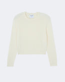 Pull en cachemire blanc pour femme - Kujten packshot