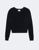 Pull en cachemire noir pour femme - Kujten packshot