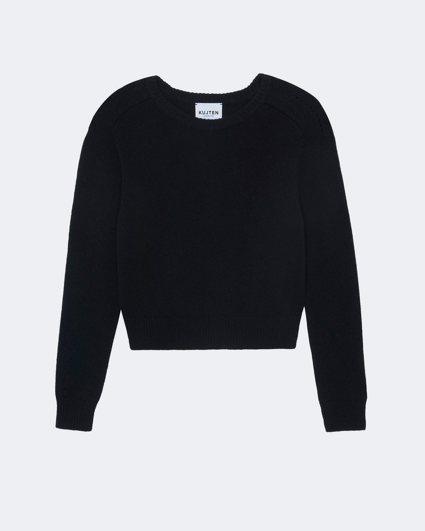Pull en cachemire noir pour femme - Kujten packshot