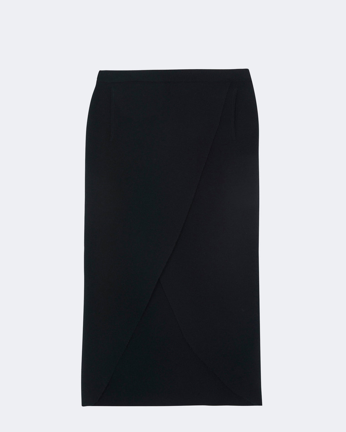 Jupe en cachemire noir pour femme - Kujten packshot