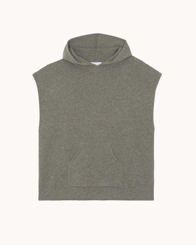 Hoodie Beck marl khaki - Image principale