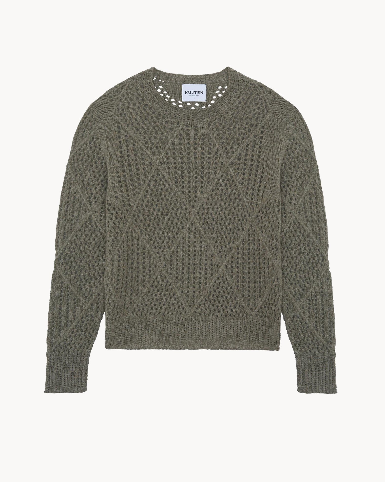 高速 割引 平日 Marl Cashmere Kujten | Openwork With Sweater Cashmere Khaki トップス