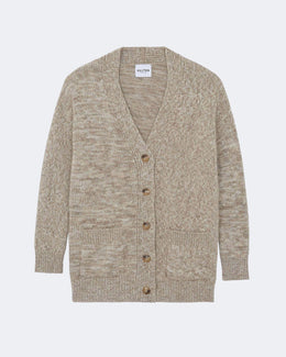 Gilet en cachemire beige pour femme - Kujten packshot