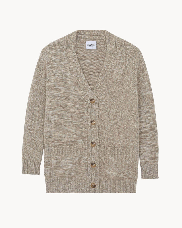Cardigan Pia organic beige - Image principale