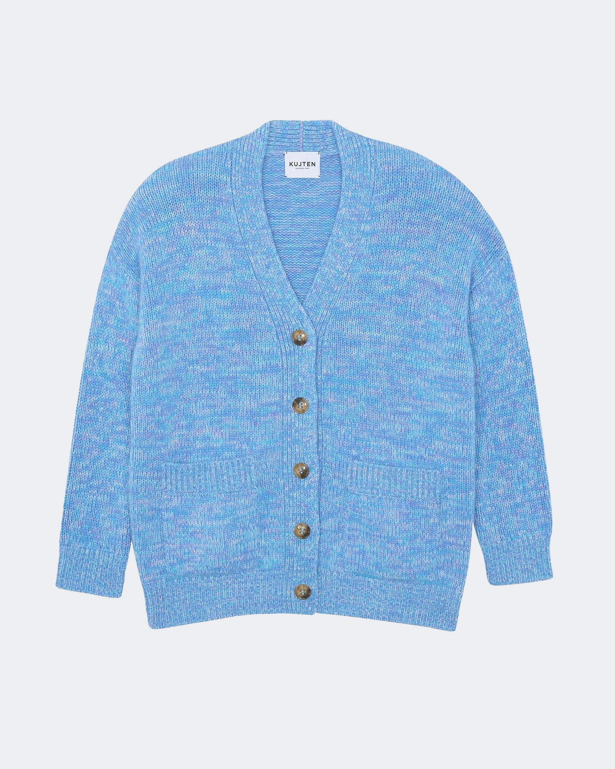 Gilet en cachemire bleu pour femme - Kujten packshot