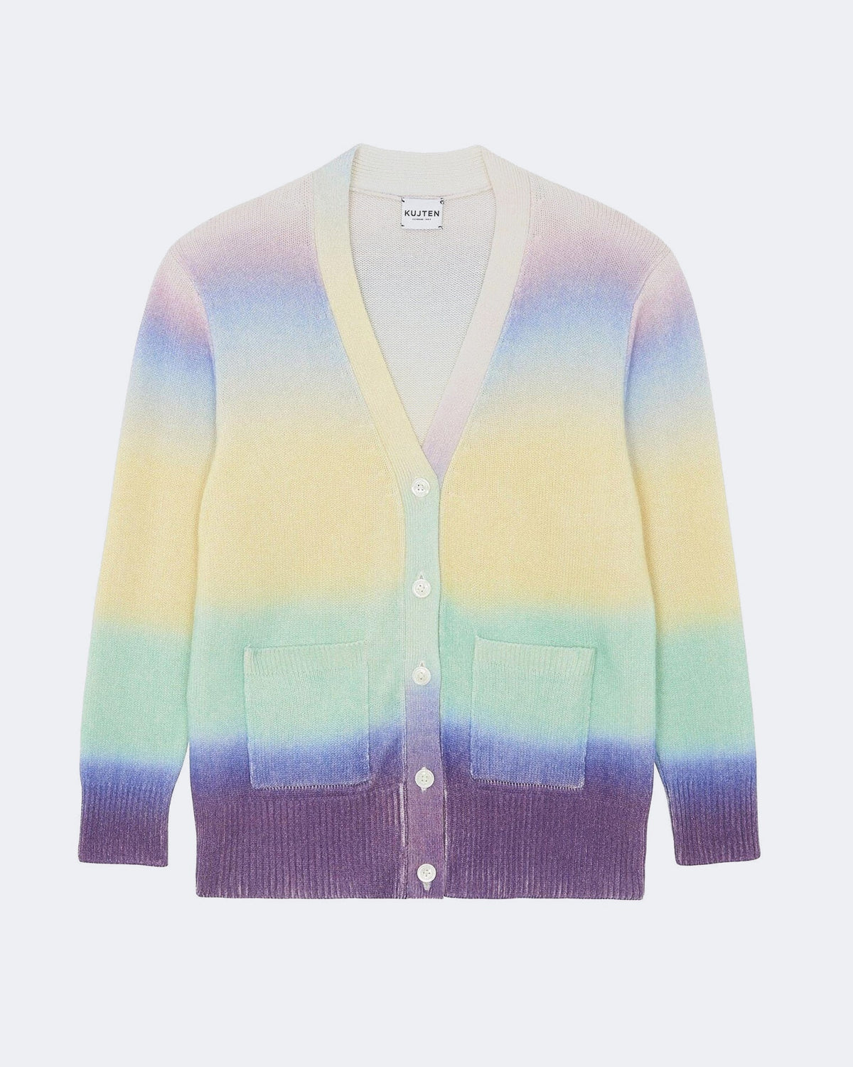 Gilet en cachemire multicolore pour femme - Kujten packshot