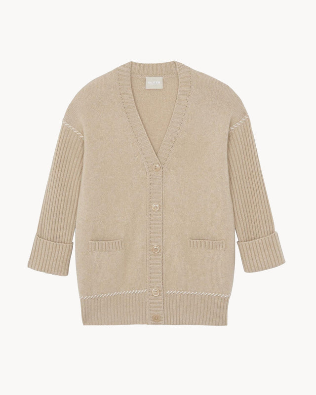 Cardigan Tam beige organic - Image principale