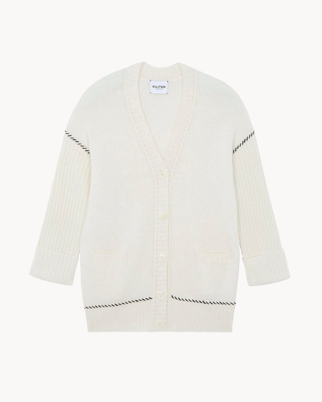 Cardigan Tam blanc - Image principale