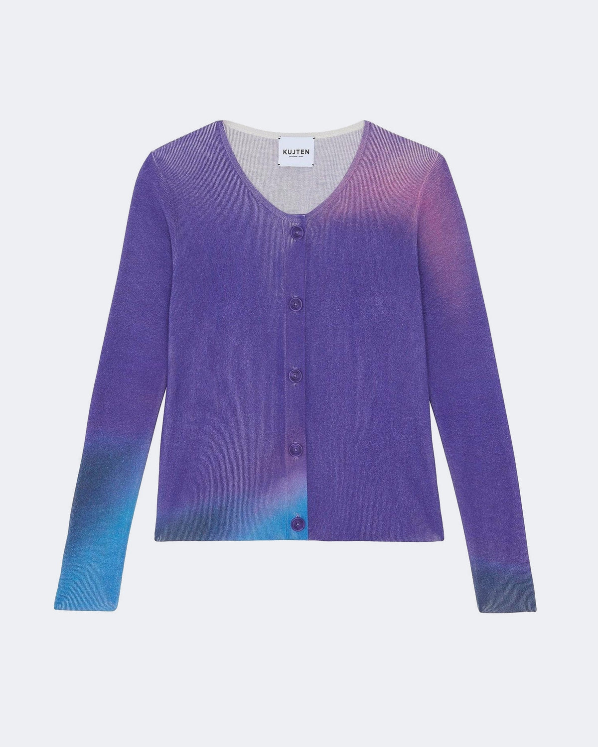 Gilet en cachemire & soie violet pour femme - Kujten packshot