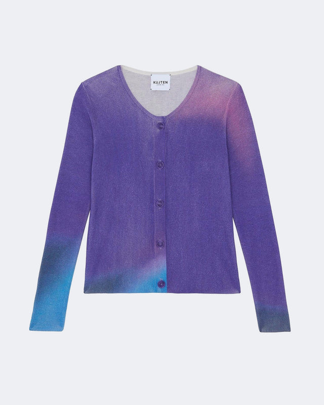 Cardigan Ila deep purple - Image principale