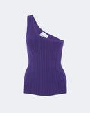 Top en cachemire & soie violet pour femme - Kujten packshot