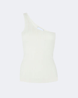 Top en cachemire & soie blanc pour femme - Kujten packshot