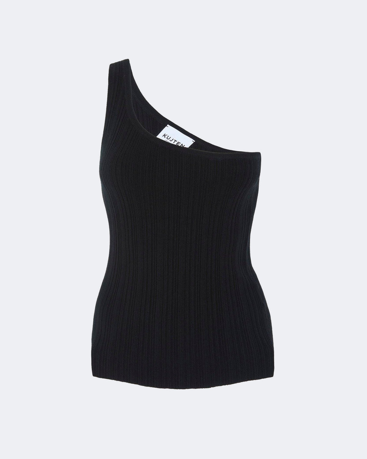 Top en cachemire & soie noir pour femme - Kujten packshot