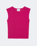 Top en cachemire & soie rose pour femme - Kujten packshot