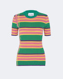 Pull en cachemire & soie vert pour femme - Kujten packshot