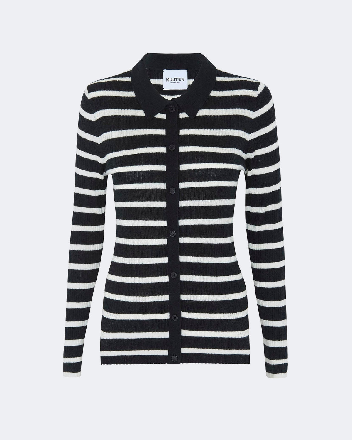 Gilet en cachemire & soie blanc pour femme - Kujten packshot