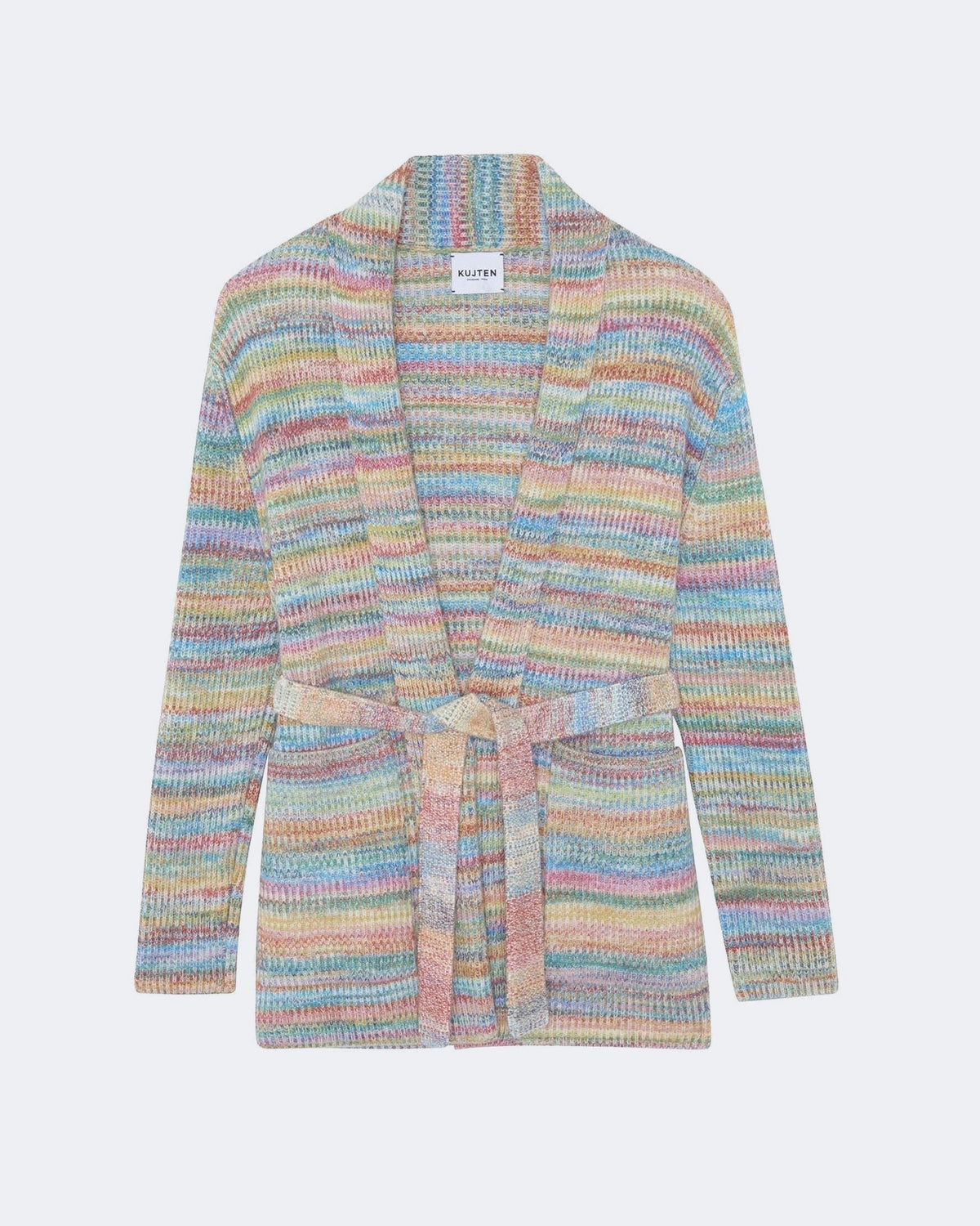 Gilet en cachemire multicolore pour femme - Kujten packshot
