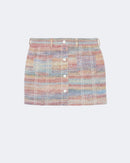 Jupe en cachemire multicolore pour femme - Kujten packshot