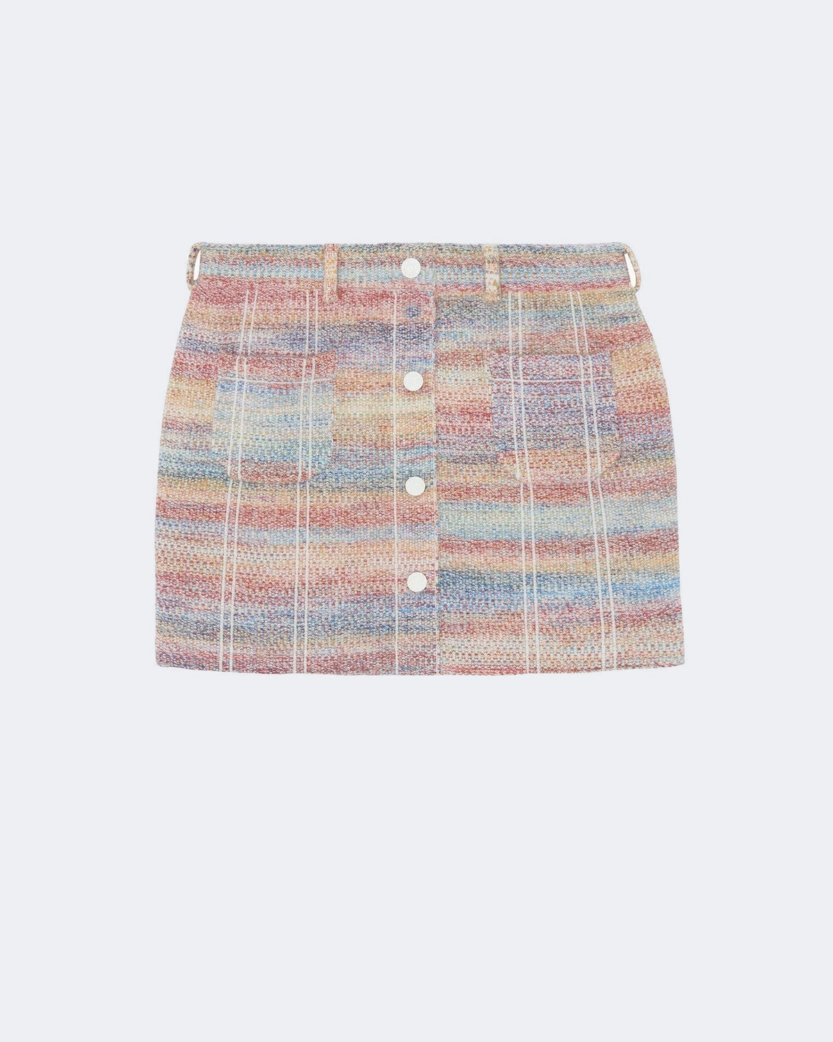 Jupe en cachemire multicolore pour femme - Kujten packshot