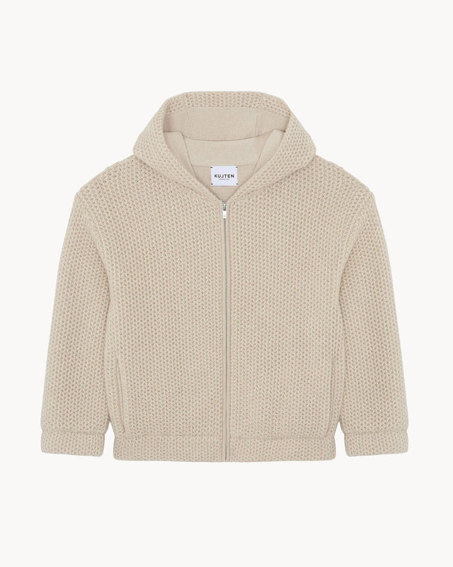 Hoodie Budi organic beige - Image principale