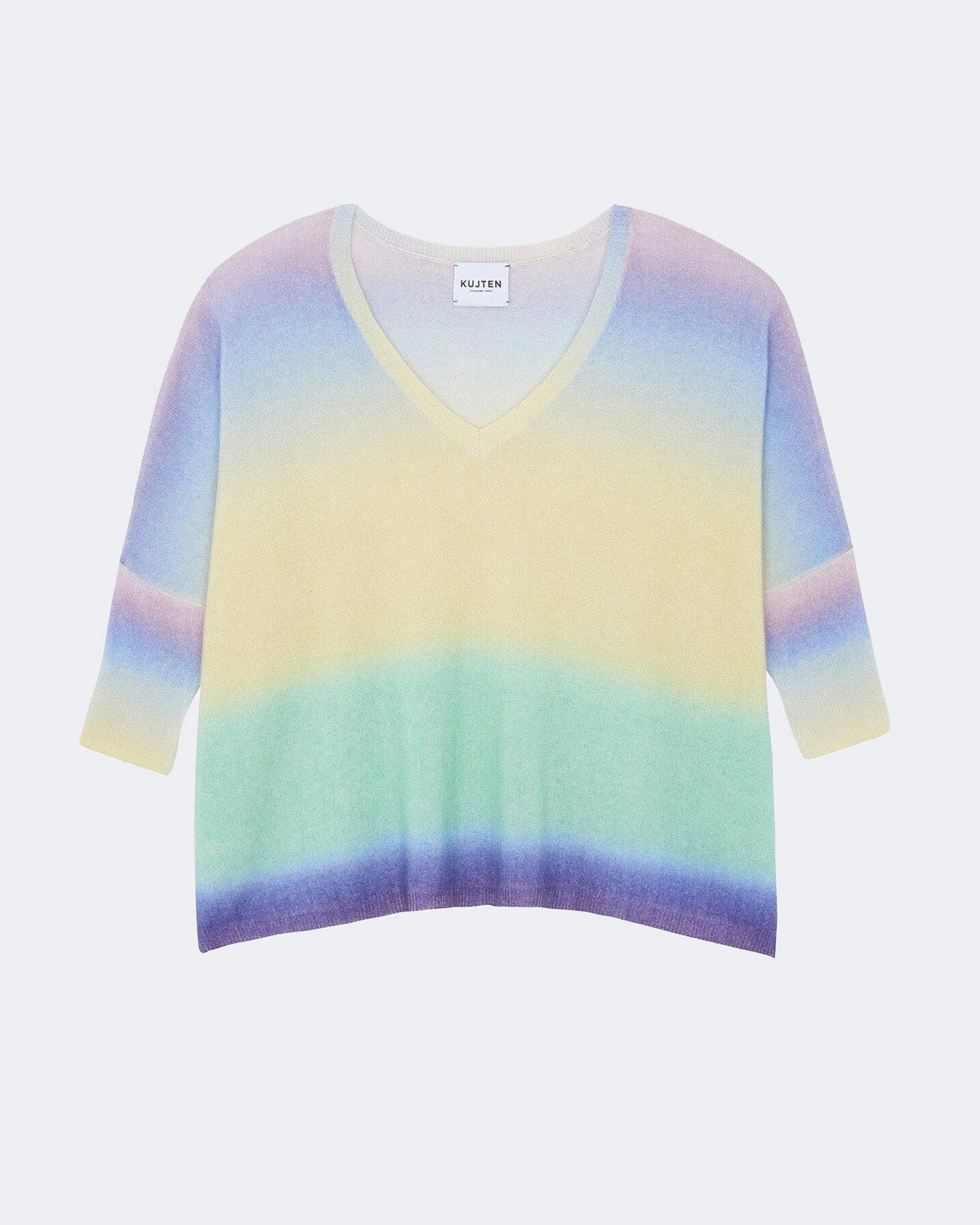 Pull en cachemire multicolore pour femme - Kujten packshot
