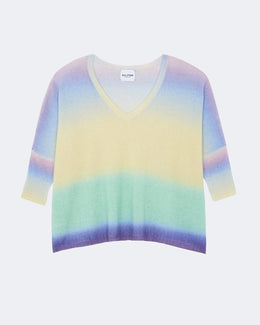 Pull en cachemire multicolore pour femme - Kujten packshot