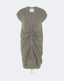 Robe en cachemire kaki pour femme - Kujten packshot