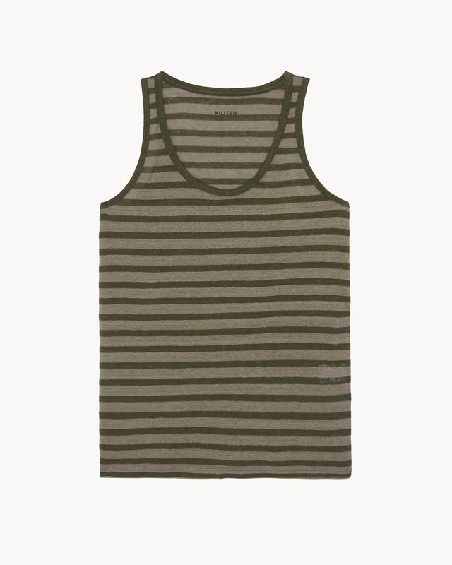 Tank Top Soft Stripes light khaki - Image principale