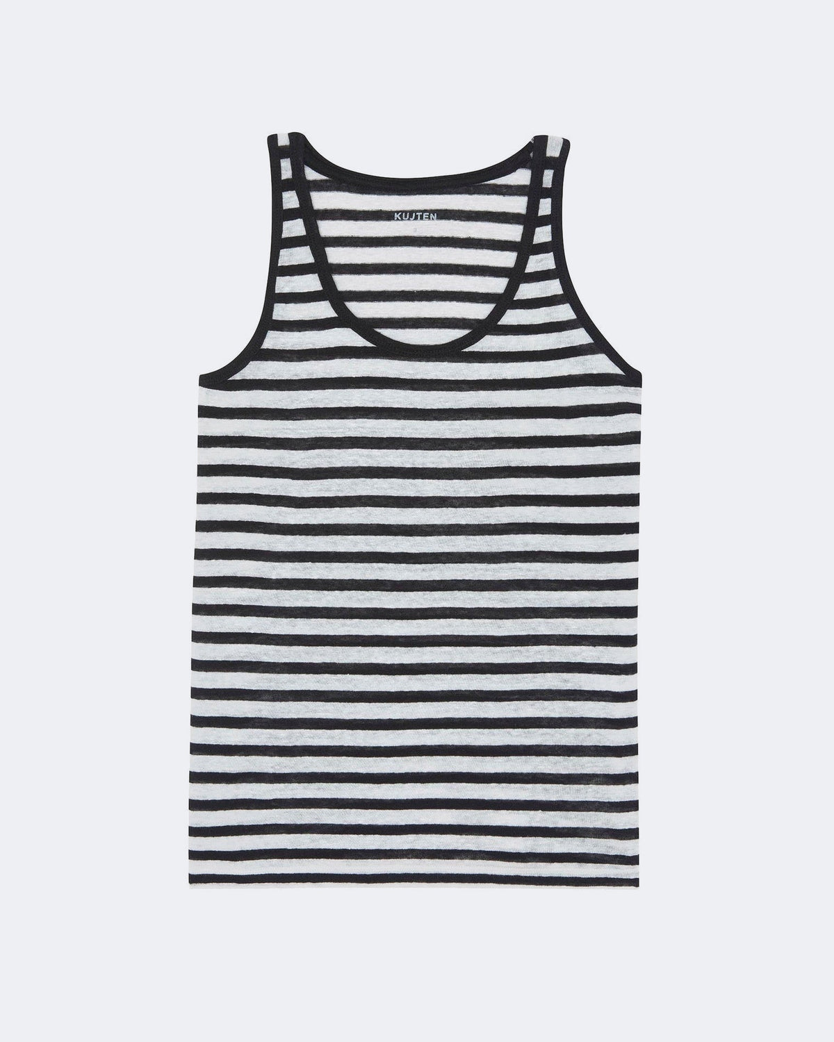 Top en lin blanc pour femme - Kujten packshot