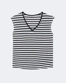 Top en lin blanc pour femme - Kujten packshot