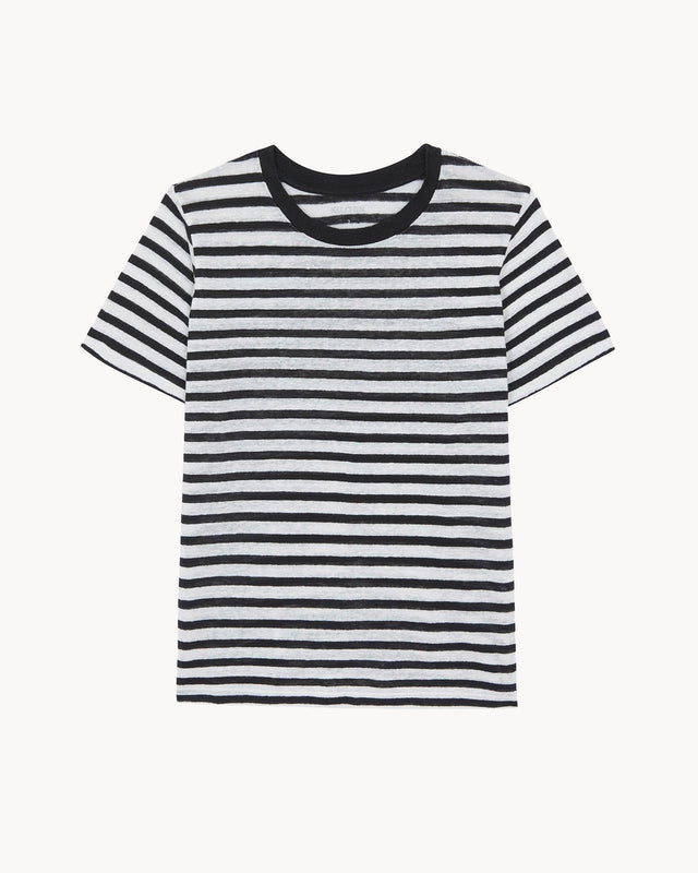 T-Shirt Aya Stripes white - Image principale