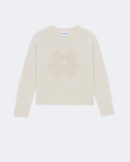 Pull en cachemire beige pour femme - Kujten packshot