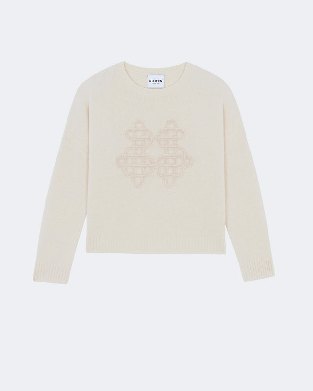 Pull Amelie Symbol beige organic - Image principale