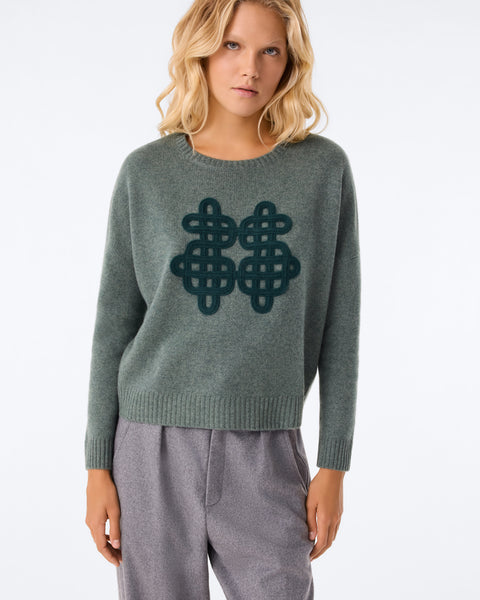 Sweater Amelie Symbol Green Wakame - Image 2