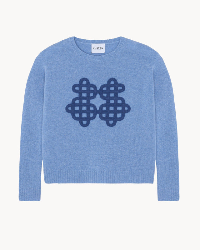 Sweater Amelie Symbol light denim blue - Image principale