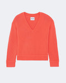 Pull en cachemire orange, rose et rouge pour femme - Kujten packshot