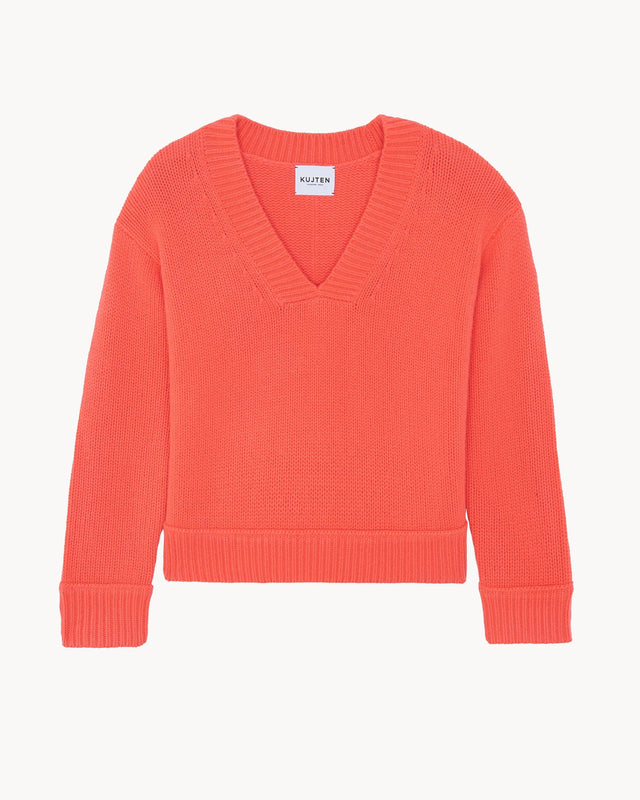 Sweater Lara neon coral - Image principale