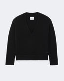 Pull en cachemire noir pour femme - Kujten packshot