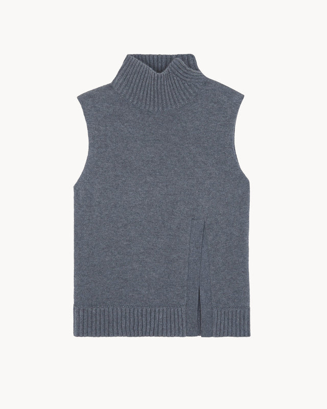 Pull Manal gris flanelle - Image principale