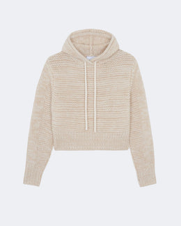 Pull en cachemire beige pour femme - Kujten packshot