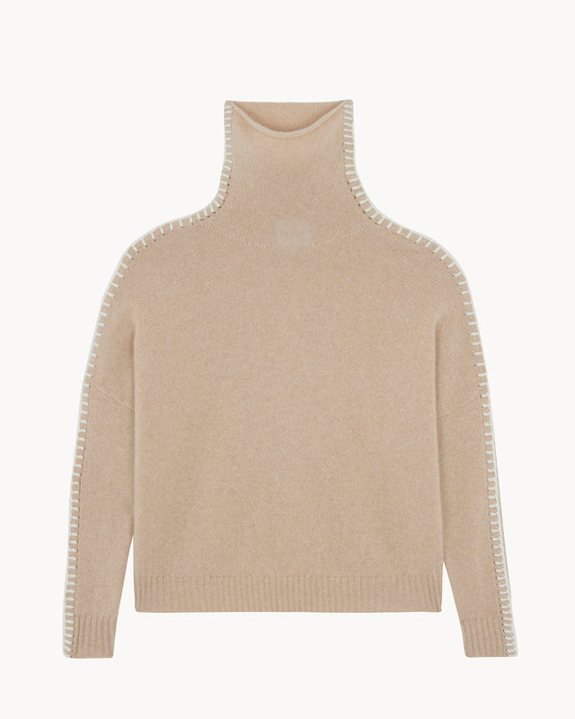 Sweater Thea organic beige - Image principale