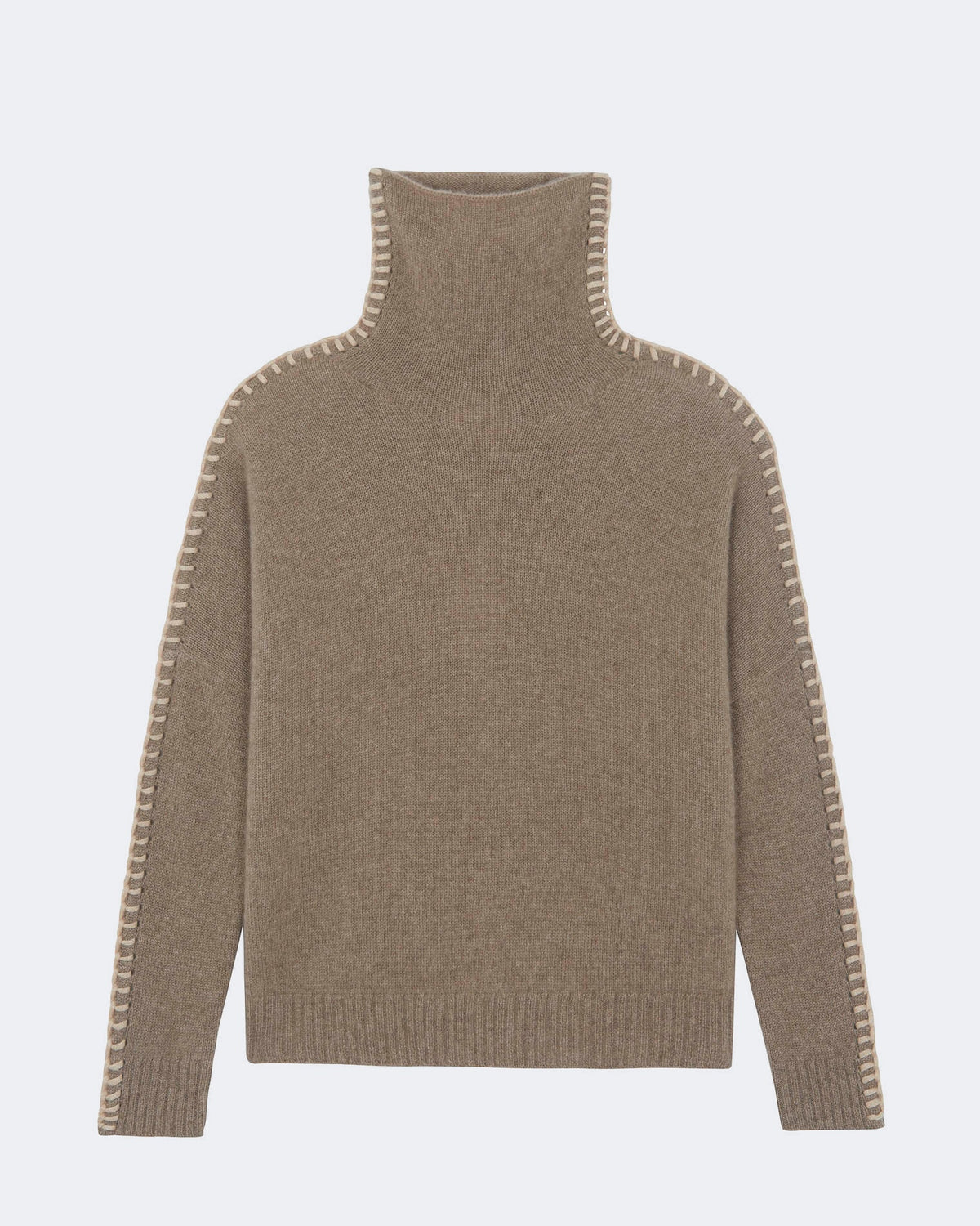 Pull thea cachemire beige - Kujten packshot