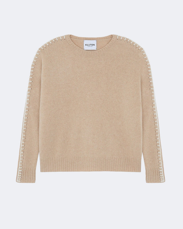 Pull Amea beige organic - Image principale