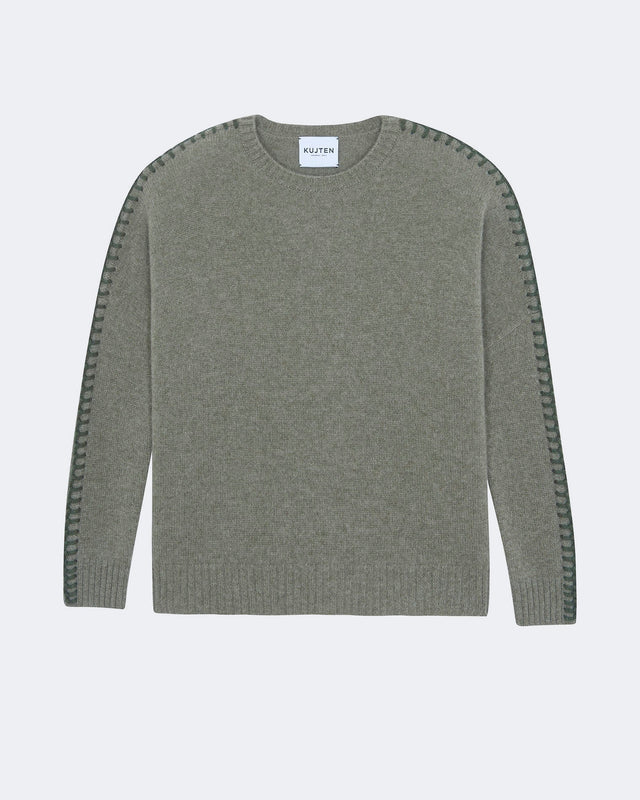 Pull Amea kaki chiné - Image principale