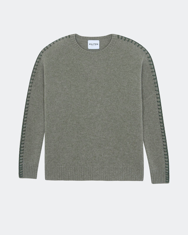 Pull Amea kaki chiné - Image principale