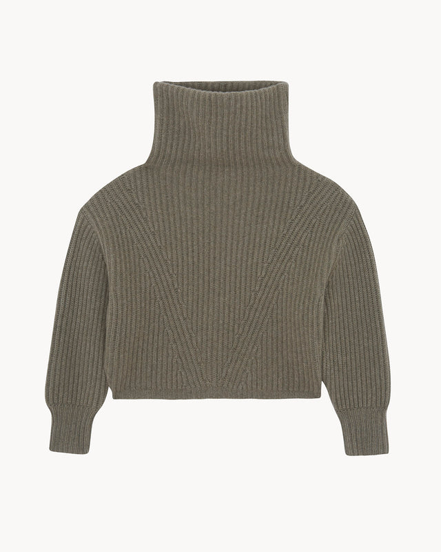 Sweater Yumi marl khaki - Image principale