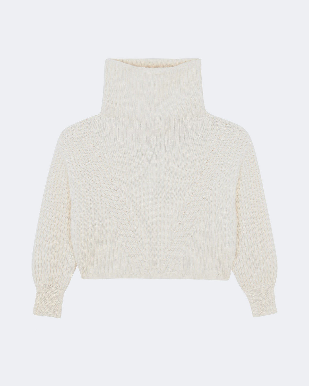 Pull en cachemire blanc pour femme - Kujten packshot