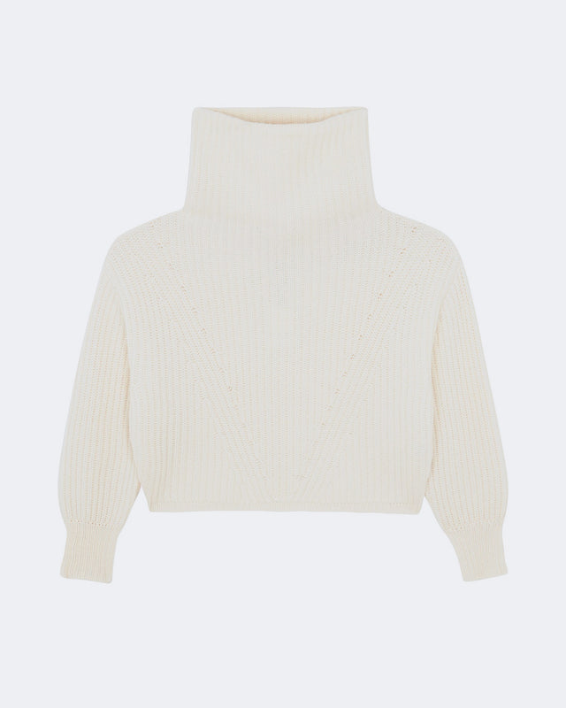 Pull Yumi blanc vintage - Image principale