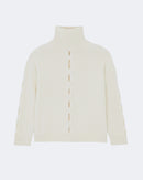 Pull en cachemire blanc pour femme - Kujten packshot