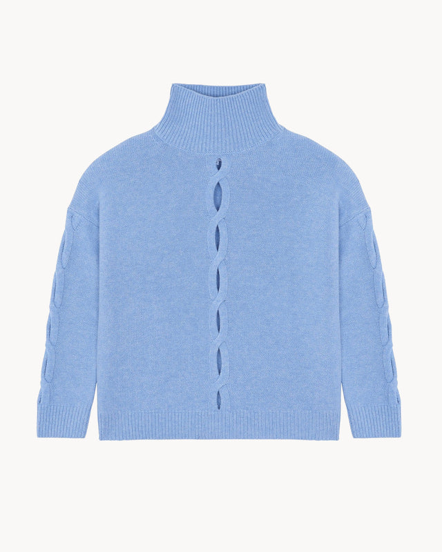 Pull Louane bleu jeans - Image principale